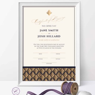 Chloe Certificate of Marriage